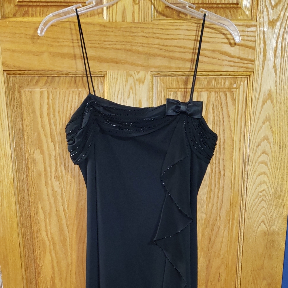 Women's Black Ruffle Dress